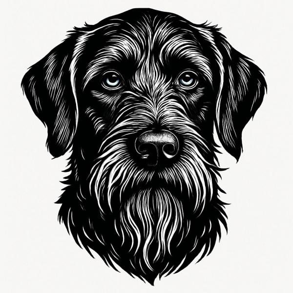 Unisex T-Shirt mit Deutsch-Drahthaar-Print